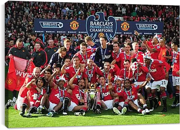 Постер на подрамнике - Победа в АПЛ. ФК Манчестер Юнайтед. FC Manchester United