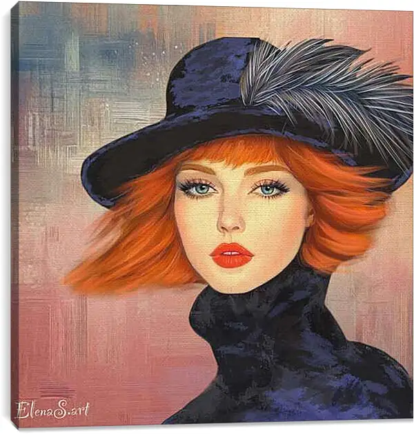 Постер на подрамнике - Color portrait 38