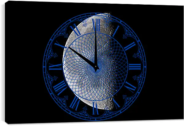 Часы картина - Космос