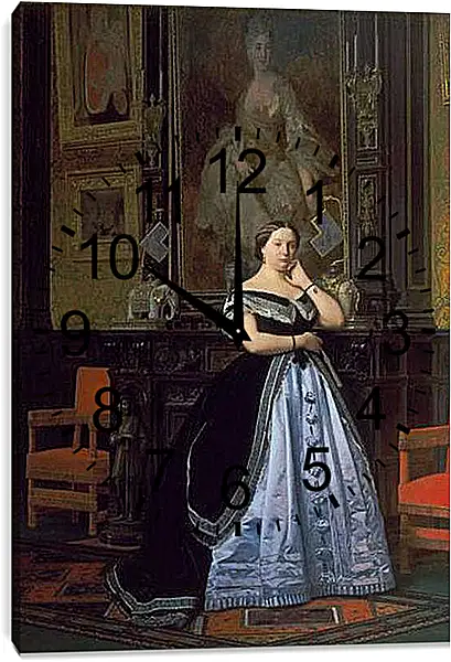 Часы картина - Charlotte de Rothschild - Портрет Баронессы Натаниель. Жан-Леон Жером