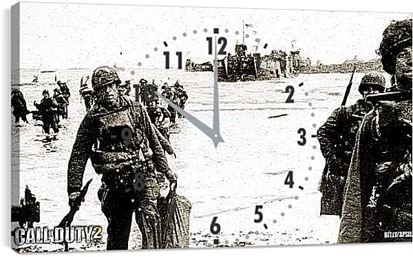 Часы картина - Call Of Duty 2