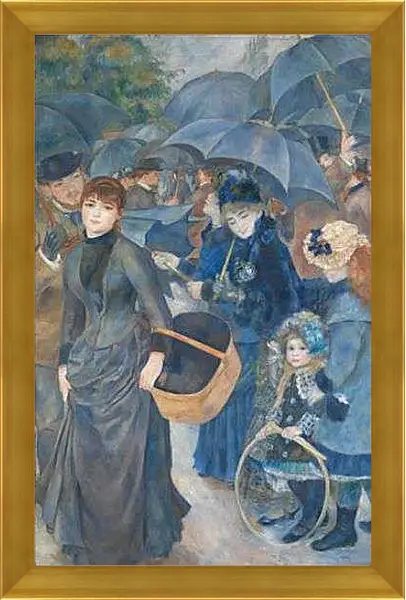 Картина в раме - The Umbrellas. Пьер Огюст Ренуар