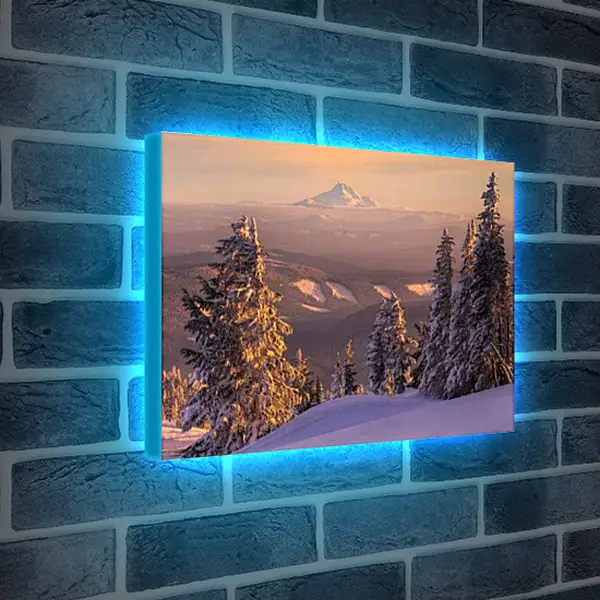 Лайтбокс световая панель - Зима