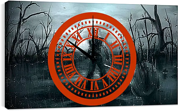 Часы картина - the witcher, cd projekt red, sapkowski