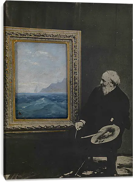 Постер на подрамнике - Автопортрет. Иван Айвазовский