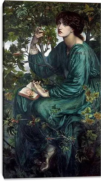 Постер на подрамнике - The Day Dream - Дневная мечта. Данте Габриэль Россетти