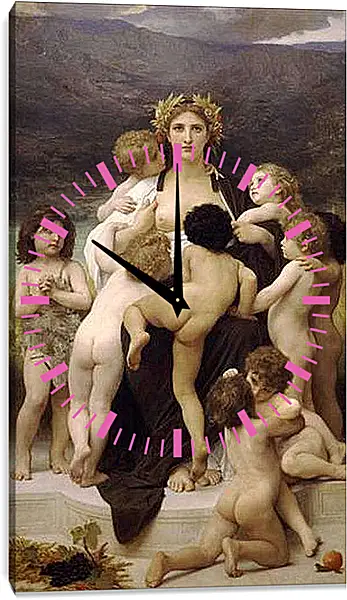 Часы картина - Alma Parens. Адольф Вильям Бугро