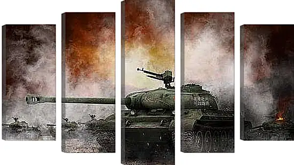 Модульная картина - World Of Tanks