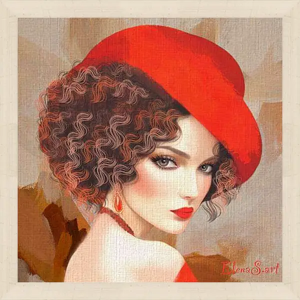 Картина в раме - Color portrait 60