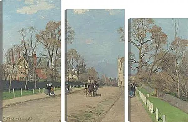 Модульная картина - The Avenue, Sydenham. Камиль Писсарро
