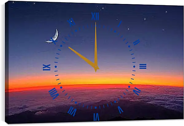 Часы картина - Космос