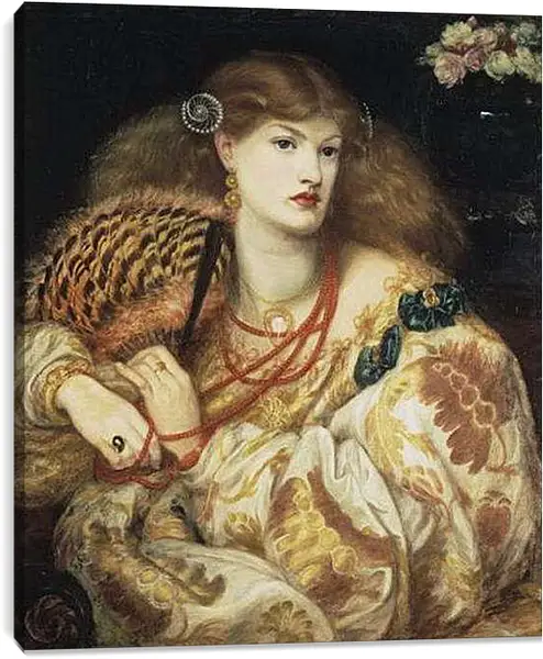 Постер на подрамнике - Monna Vanna. Данте Габриэль Россетти