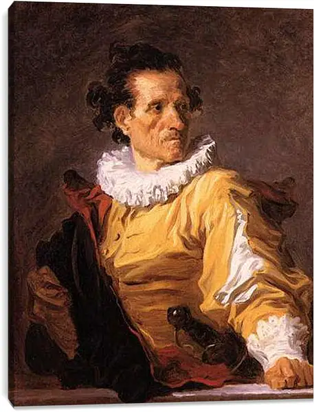 Постер на подрамнике - Portrait of a Man called The Warrior. Жан Оноре Фрагонар