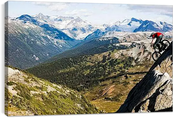 Постер на подрамнике - Спуск с горы