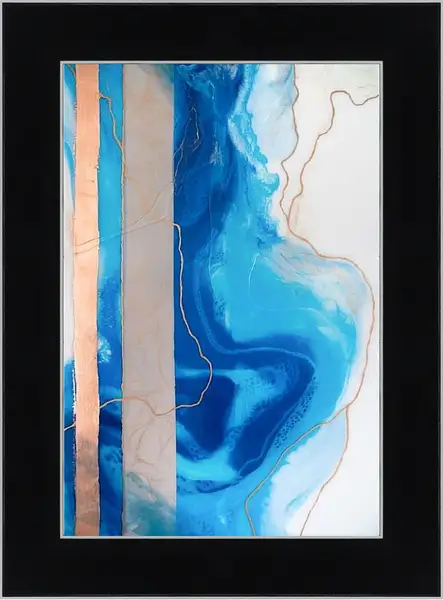 Картина в раме - Abstraction ocean4. Mari Dein