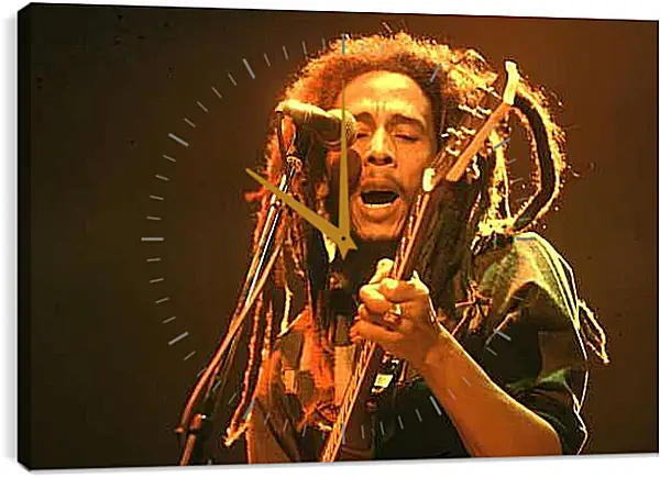 Часы картина - Боб Марли. Bob Marley