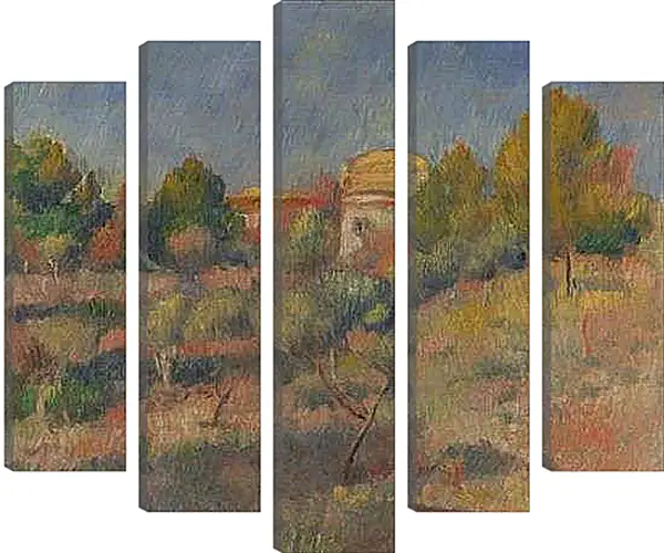 Модульная картина - Pigeon Coop at Bellevue. Пьер Огюст Ренуар