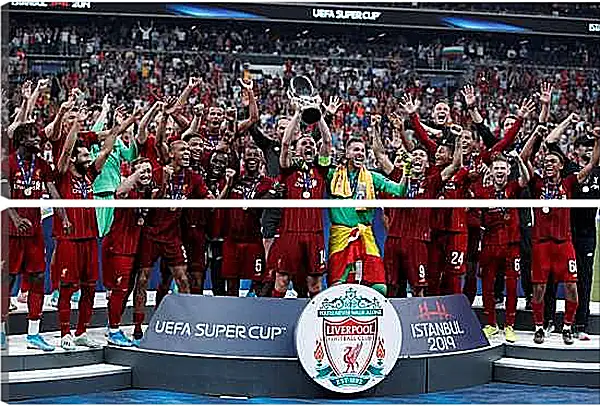 Модульная картина - Победа в суперкубке. Ливерпуль. Liverpool