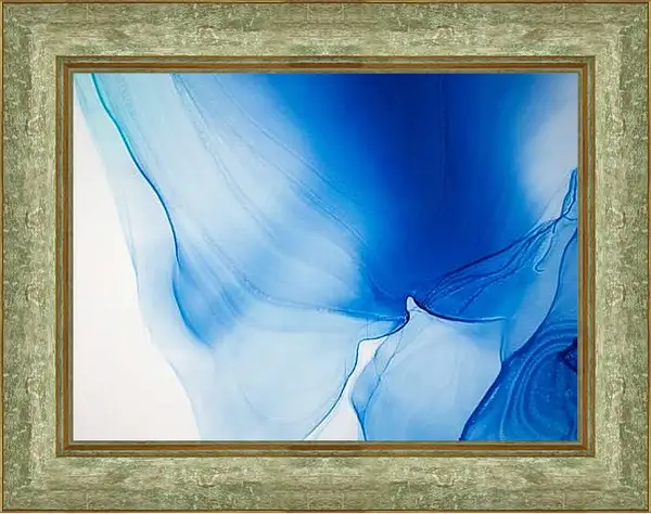 Картина в раме - Abstract vivid blue1. Mari Dein