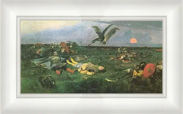 Картина в раме - После побоища Игоря Святославовича. Виктор Васнецов