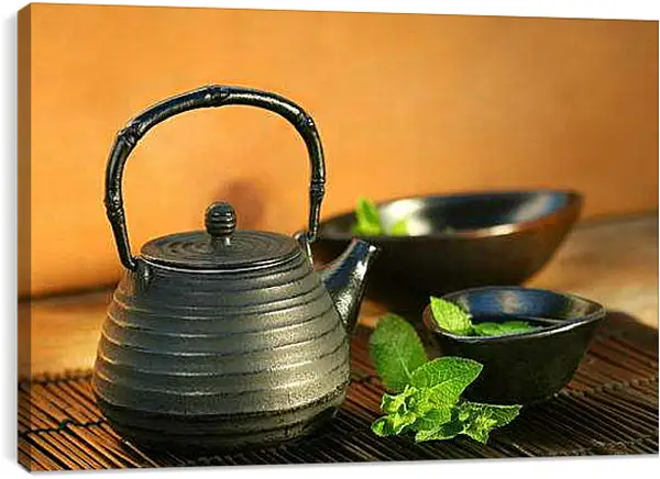 Постер на подрамнике - Чай. Чайная гармония.