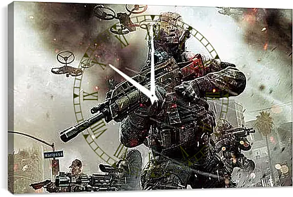 Часы картина - Call Of Duty: Black Ops II