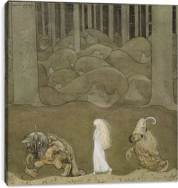 Постер на подрамнике - The Princess and the Trolls. Принцесса и тролли. Йон Бауэр