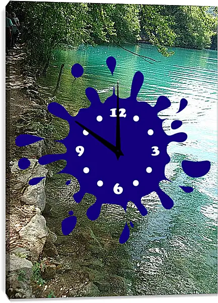 Часы картина - Плитвицкие озера
