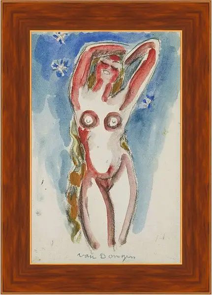 Картина в раме - Неизвестно. Кес ван Донген