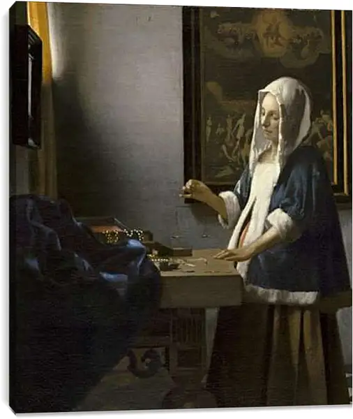 Постер на подрамнике - Balance. Ян (Йоханнес) Вермеер