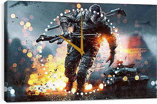 Часы картина - Battlefield 4