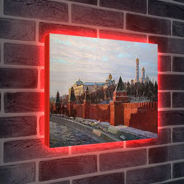 Лайтбокс световая панель - Вечерние краски Кремля