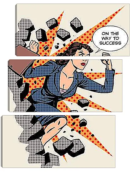 Модульная картина - Бизнесвумен