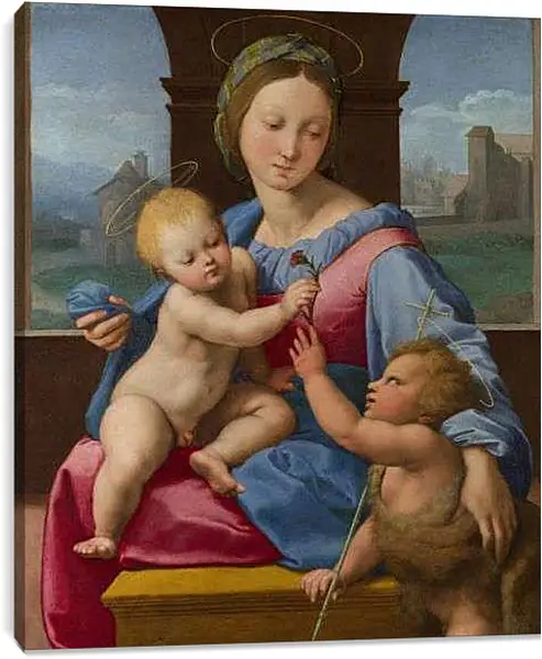 Постер на подрамнике - Мадонна дель Карделлино. Санти Рафаэль