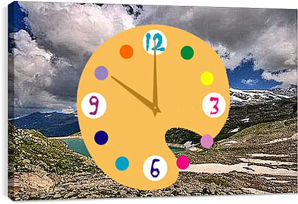 Часы картина - Природа