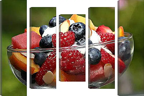 Модульная картина - Фруктово-ягодное ассорти. Фруктовая свежесть.