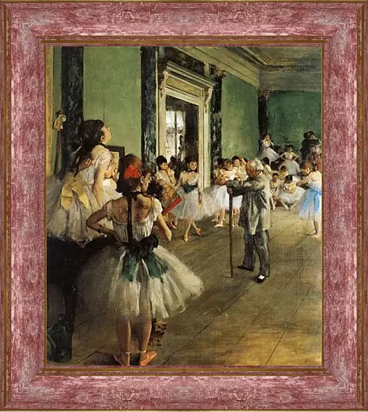 Картина в раме - La Classe de Danse. Эдгар Дега