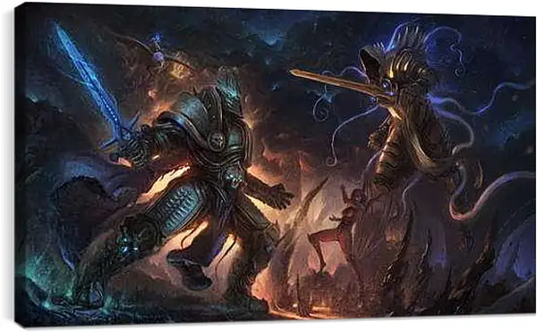 Постер на подрамнике - diablo, warcraft, starcraft