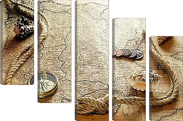 Модульная картина - Карта сокровищ