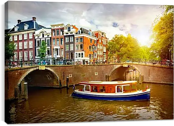 Постер на подрамнике - Где-то в Амстердаме