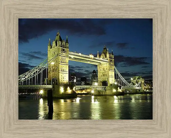 Картина в раме - Лондон. Тауэрский мост.