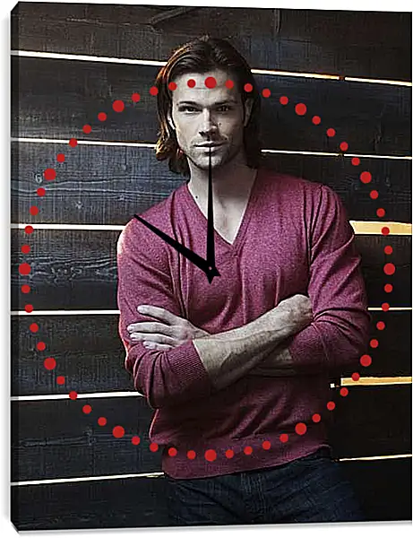 Часы картина - Джаред Падалеки. Jared Padalecki