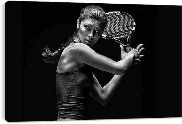 Постер на подрамнике - Девушка с ракеткой (Тенис)