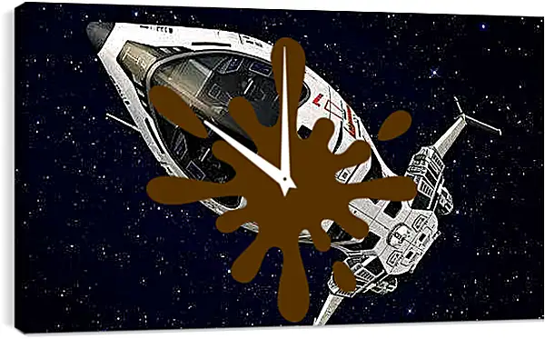 Часы картина - Космос