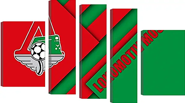 Модульная картина - Эмблема ФК Локомотив Москва