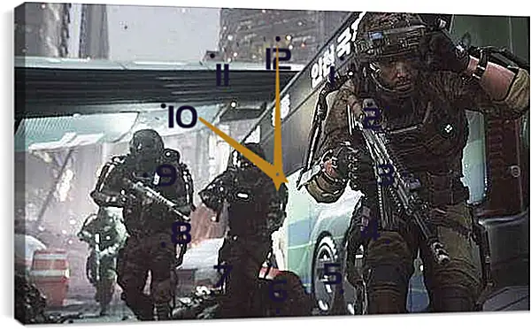 Часы картина - Call Of Duty: Advanced Warfare
