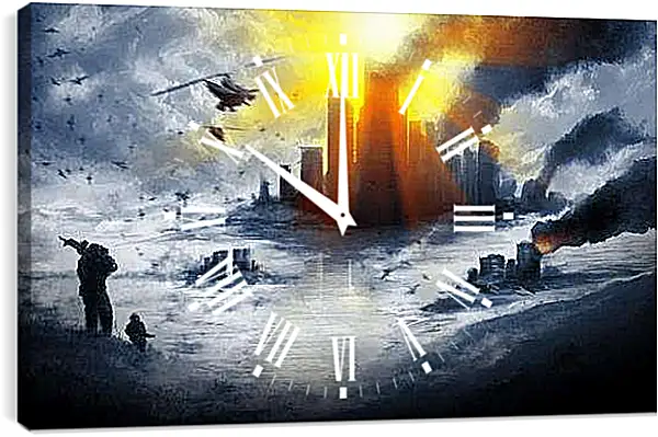 Часы картина - Battlefield 4