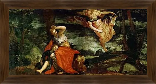 Картина в раме - Hagar in exile. Паоло Веронезе