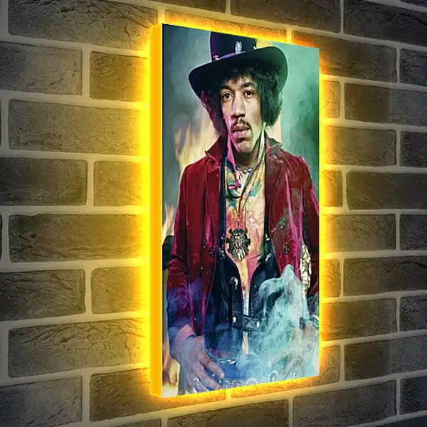 Лайтбокс световая панель - Джими Хендрикс. Jimi Hendrix