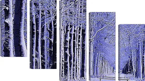 Модульная картина - Зима